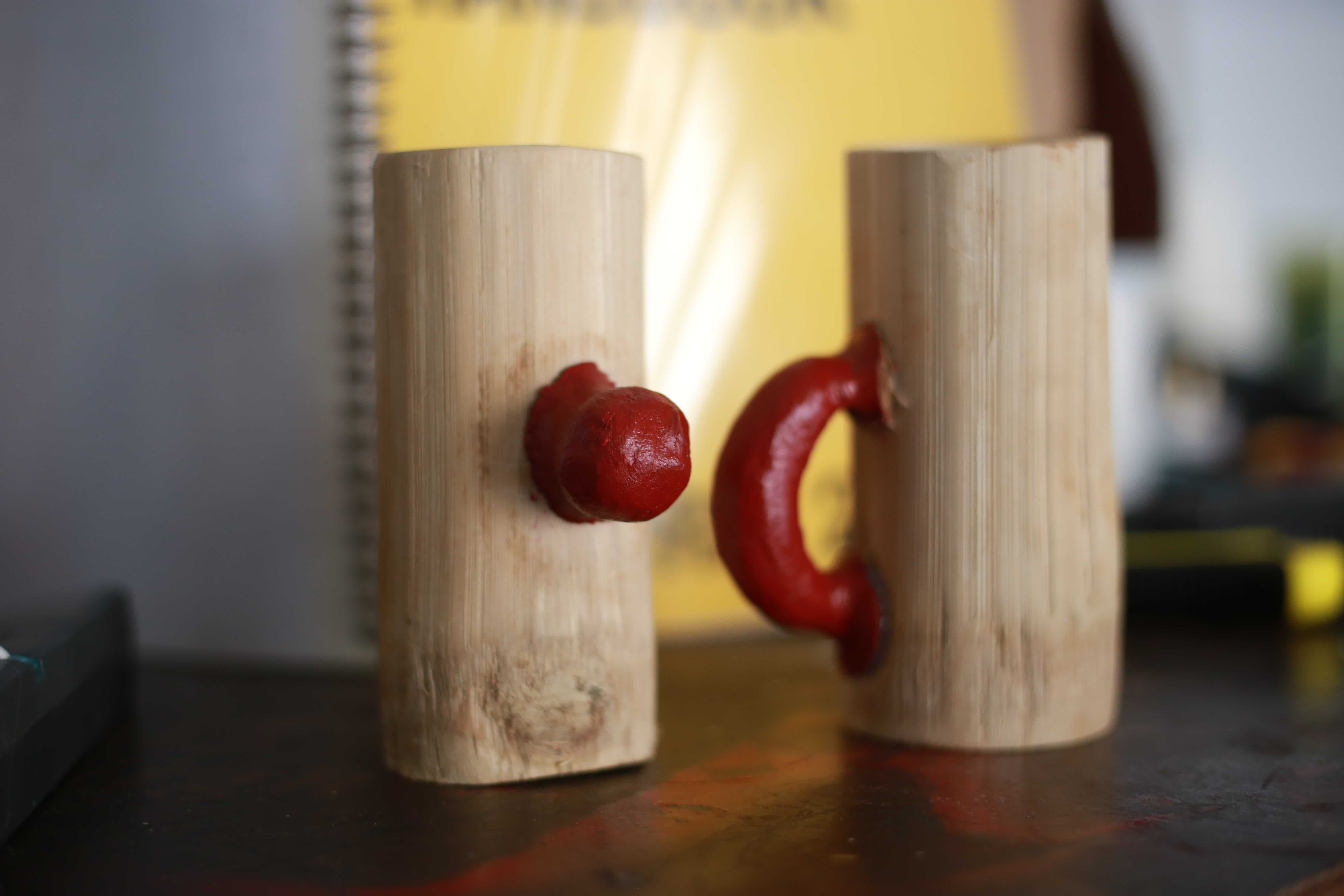 Bamboo cup made at Makerspace